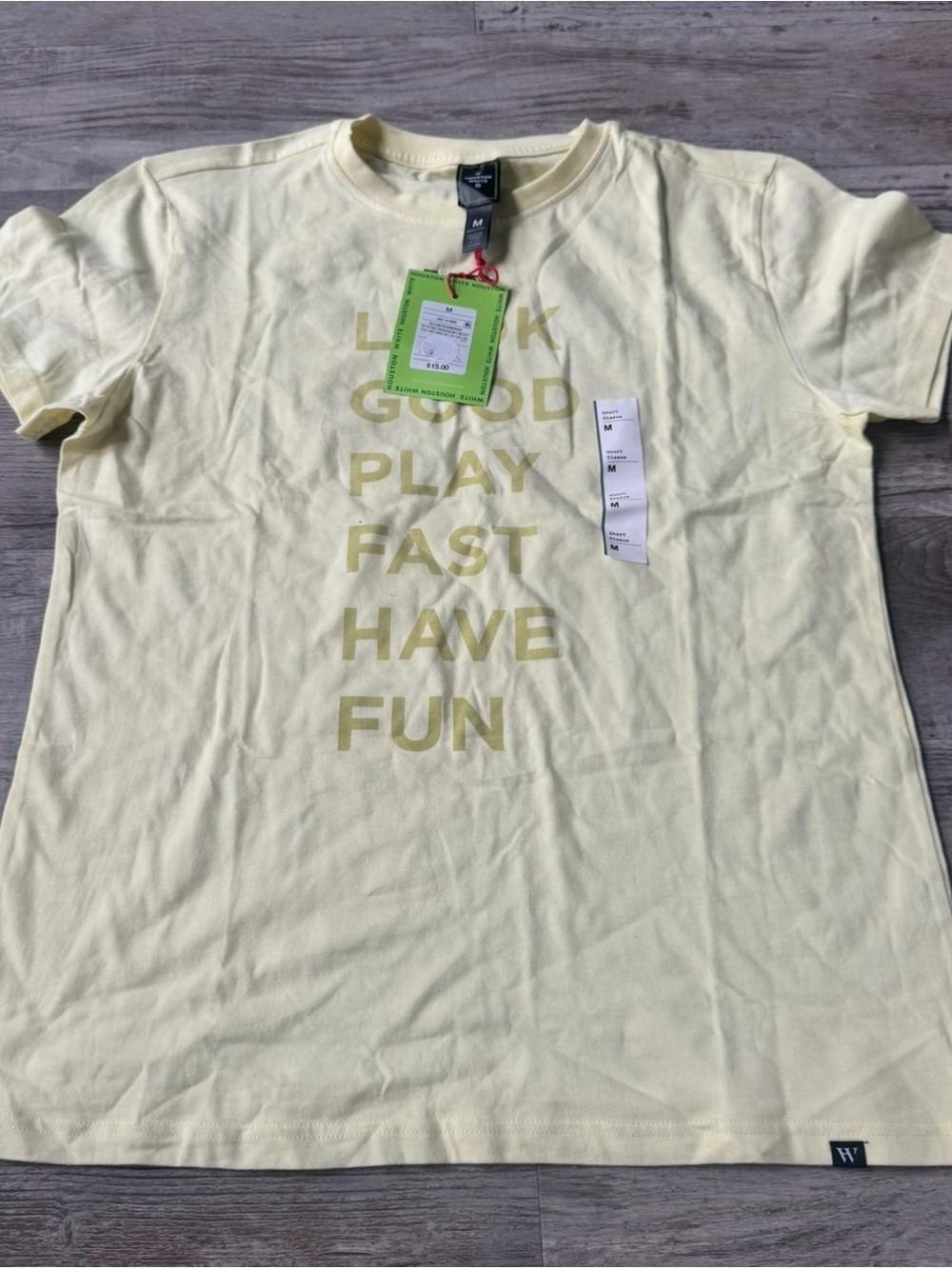 Light Yellow Graphic Tee - Have Fun Play Fast